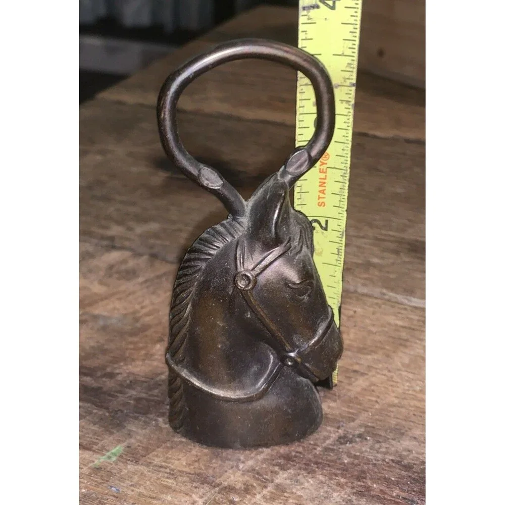 Vintage Brasstone Horse Head Equestrian Stud Bottle Opener North Pole, CO